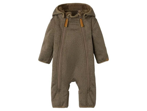 Lil\' Atelier køredragt softshell brun Shitake Melange forfra