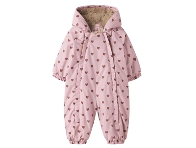 Lil' Atelier flyverdragt zephyr hearts med hjerteprint