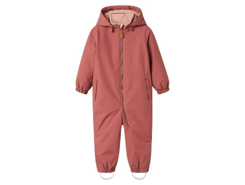 Lil\' Atelier flyverdragt i rosa withered rose med hætte og lynlås