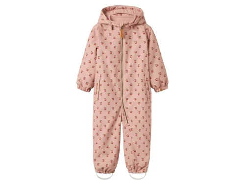 Lil\' Atelier flyverdragt i rosa misty rose med kirsebærprint og lynlås