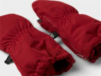 Lil\' Atelier luffer red dahlia med lynlåsdetalje