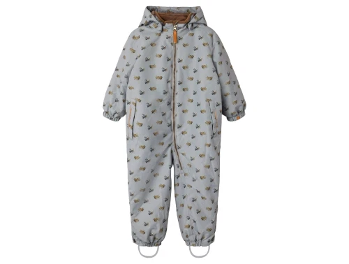 Lil\' Atelier flyverdragt ultimate grey med flyprint og hætte