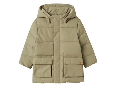 Lil' Atelier pufferjakke grøn Overland Trek