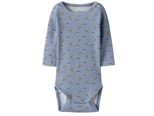 Name It body dusty blue med print