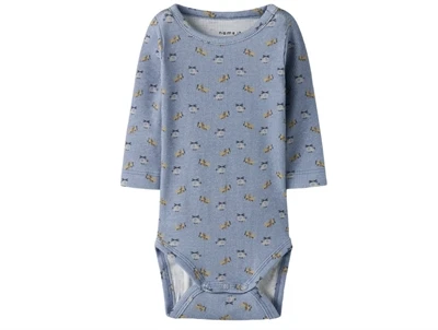 Name It body dusty blue med print