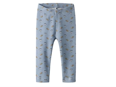 Name It leggings dusty blue med flyprint