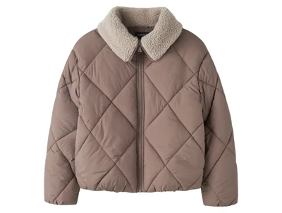 Name It quiltet pufferjakke i beige nuance