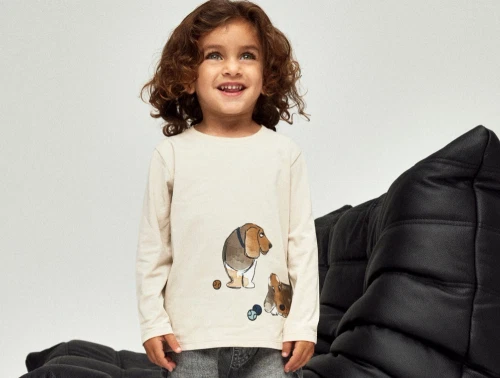 Name It bluse peyote med hundeprint