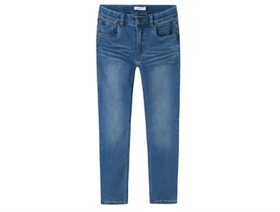 Name It jeans medium blue denim med fleece inderside