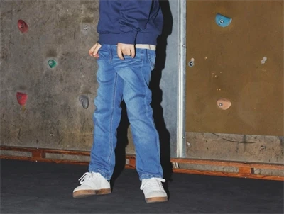 Name It jeans medium blue denim med fleece inderside