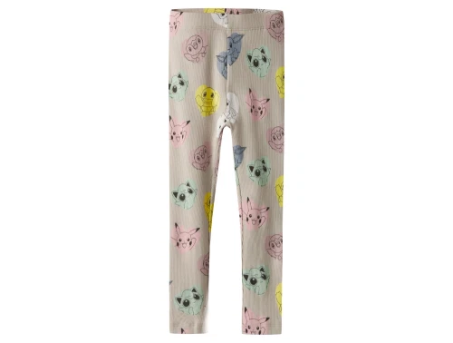 Name It Pokémon leggings i råhvid nuance med farverigt print