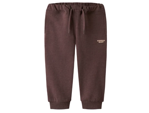 name it sweatpants shaved chocolate med baseball print