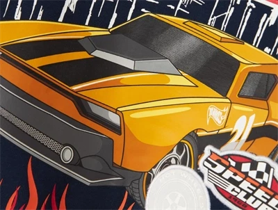 Sweatshirt navy med Hot Wheels print fra Name It