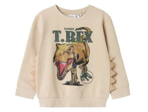Name It Jurassic World sweatshirt peyote med T. rex print