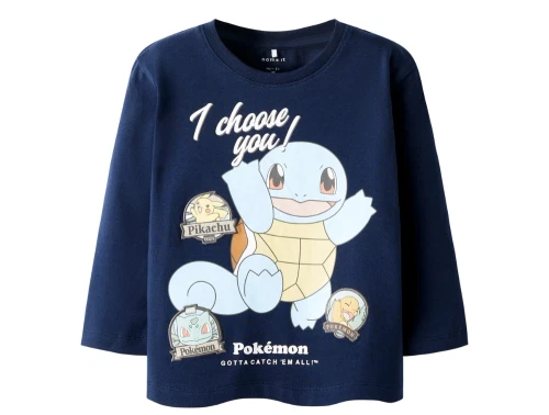 Name It Pokémon bluse navy blazer med Squirtle print