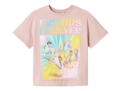 Name It t shirt i rosa med unicorn print