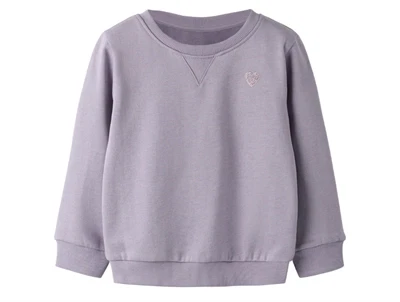 Name It sweatshirt shadow med bilmotivName It sweatbluse med lille broderet hjerte