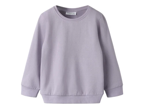 Name It sweatshirt i lys lilla nuance lavender gray set forfra