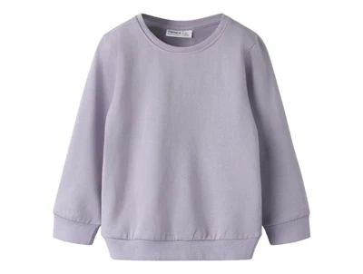 Name It sweatshirt i lys lilla nuance lavender gray set forfra