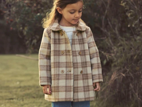 Lil\' Atelier jakke twill med ternet mønster