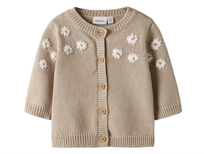 Name It cardigan peyote med blomsterbroderi