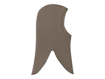 Name It balaklava i morel ribstrik set fra modsatte side