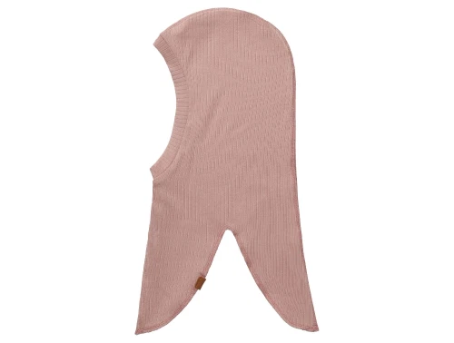 Name It balaklava i woodrose ribstrik set fra siden