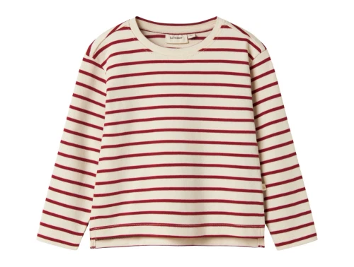 Lil\' Atelier bluse i råhvid nuance med røde striber