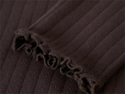 name it leggings seal brown med babylock kant