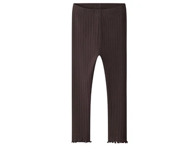 name it leggings seal brown med babylock kant