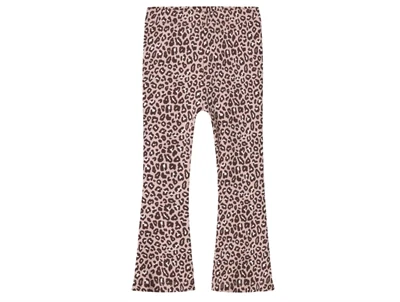 name it leggings burnished lilac med leopardprint