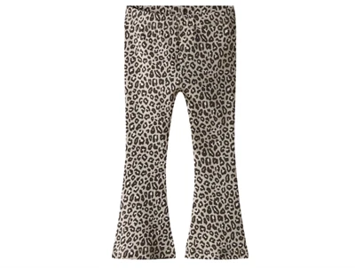 name it leggings peyote med leopardprint