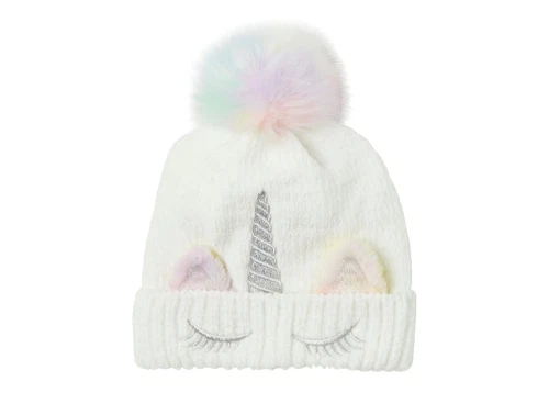 Name It hue hvid med enhjørning og pompon