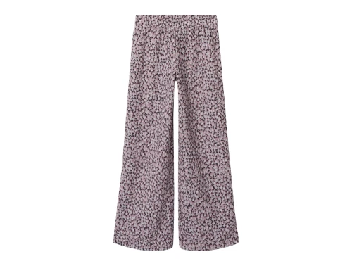 Name It bukser i lilla nuance med blomsterprint