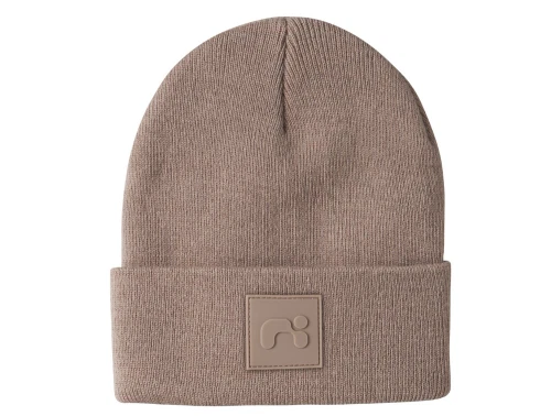 Name It beanie silver mink med badge