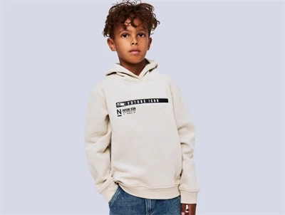 Name It hoodie i beige på barn