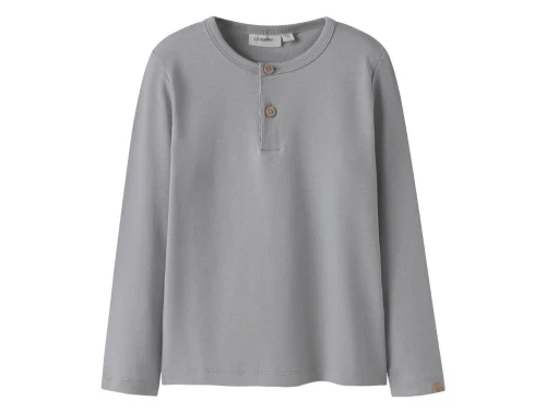 Lil\' Atelier bluse ultimate grey med knapper