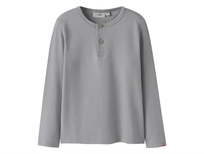 Lil' Atelier bluse ultimate grey med knapper