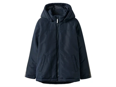 Name It jakke dark sapphire ensfarvet med refleksdetaljer