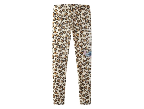 Name It leggings i beige nuance med Stitch print