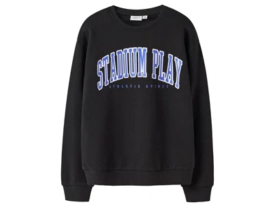 Name It sweatshirt sort med gummiprint