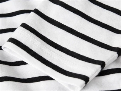 Name It bluse sort med striber