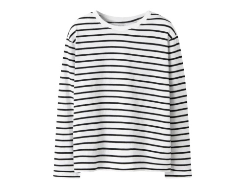 Name It bluse sort med striber
