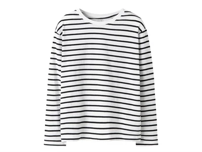 Name It bluse sort med striber