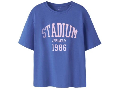 Name It t-shirt amparo blue med stadium print