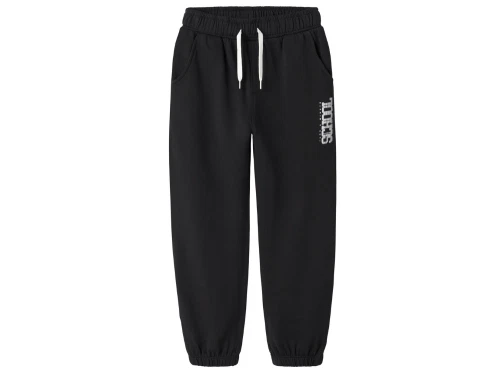 Name It sweatpants i sort med logo print og elastik i taljen