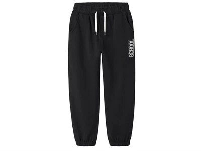 Name It sweatpants i sort med logo print og elastik i taljen