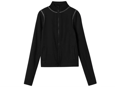 Name It sporty cardigan sort med lynlås og høj hals