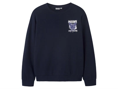 Name It sweatshirt navy blazer med sommerfugl print