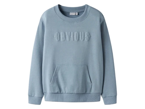Name It sweatshirt i blå nuance set forfra
